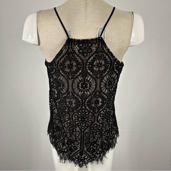 💕 Loft Elegant Black Lace Sleeveless Top S - Picture 3 of 8
